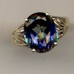 Mystic Fire Topaz Ring